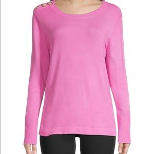 Lilly Pulitzer Pink Morgen Sweater Xlarge